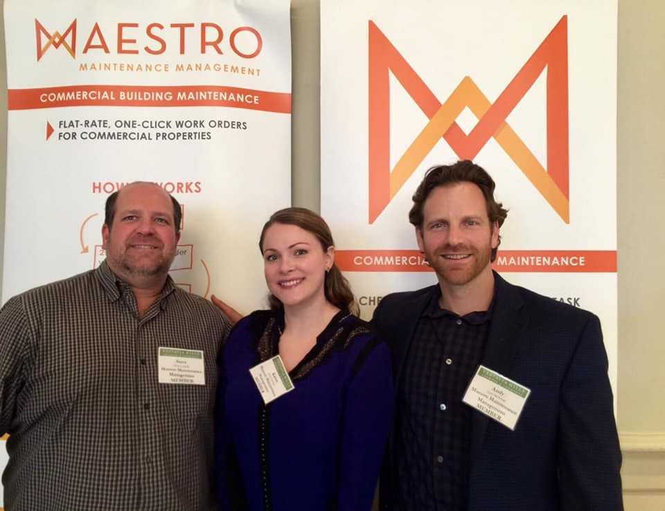 Maestro team members Steve Cottrell, Karen Osburn, and Andy Beckman. Photo courtesy of Maestro Maintenance Management